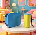 lunch box water bottle set
